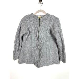 Kilronan knitwear‎ 100% wool zip up sweater